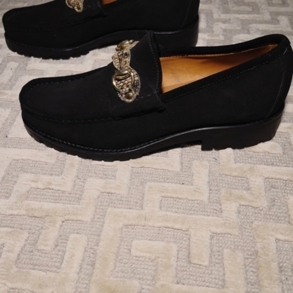 Gucci Mens Suede Horsebit Loafers - Picture 10 of 13